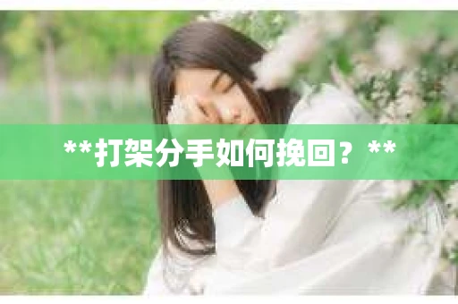 **打架分手如何挽回？**