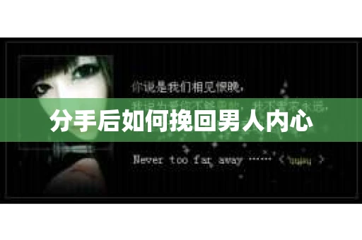 分手后如何挽回男人内心