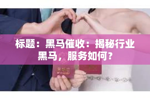标题：黑马催收：揭秘行业黑马，服务如何？