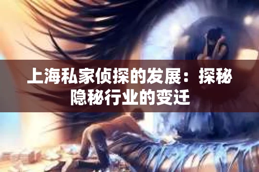 上海私家侦探的发展：探秘隐秘行业的变迁