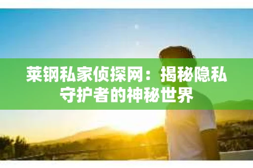 莱钢私家侦探网：揭秘隐私守护者的神秘世界