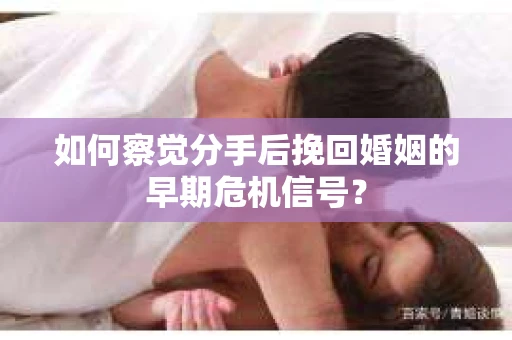如何察觉分手后挽回婚姻的早期危机信号？